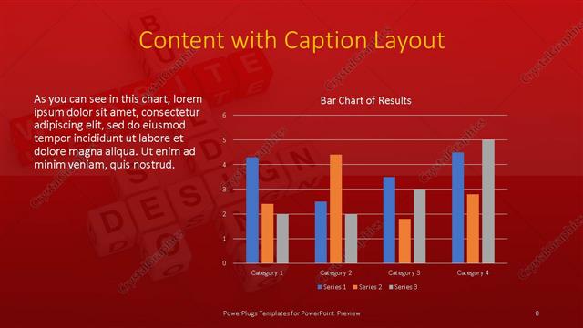 Content with Caption presentation slide layout
