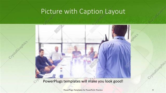 Picture with Caption presentation slide layout