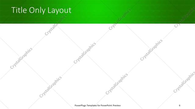 Title Only presentation slide layout