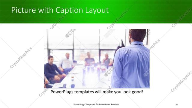Picture with Caption presentation slide layout