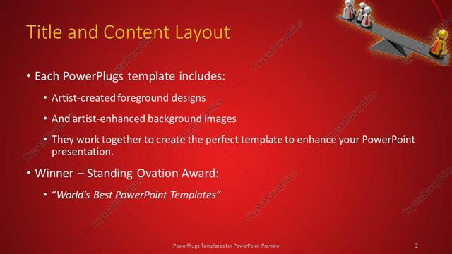 Title and Content presentation slide layout