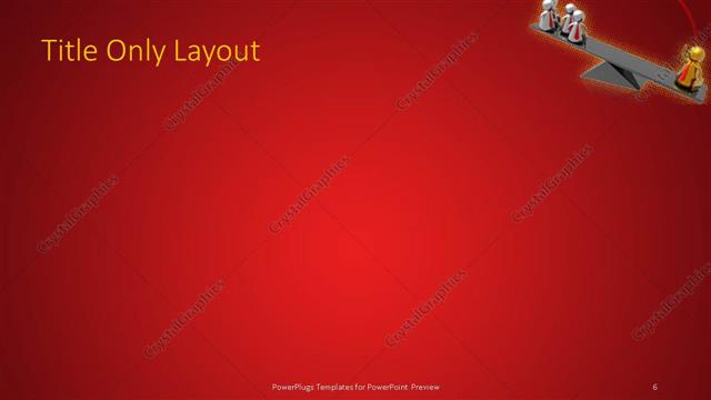 Title Only presentation slide layout