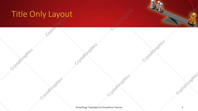 Title Only presentation slide layout