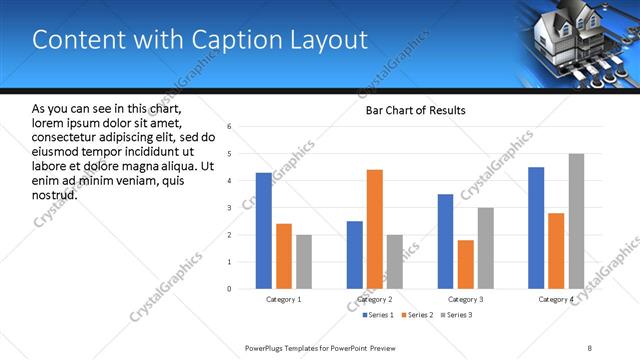Content with Caption presentation slide layout