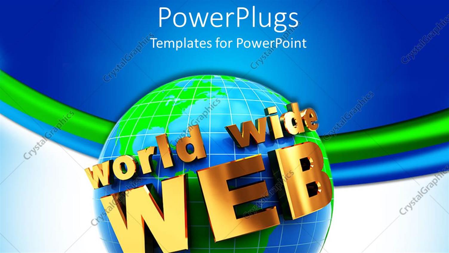 Featuring 3D Depiction of an Earth Globe with the Text World Wide Web