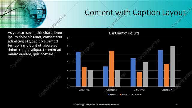 Content with Caption presentation slide layout