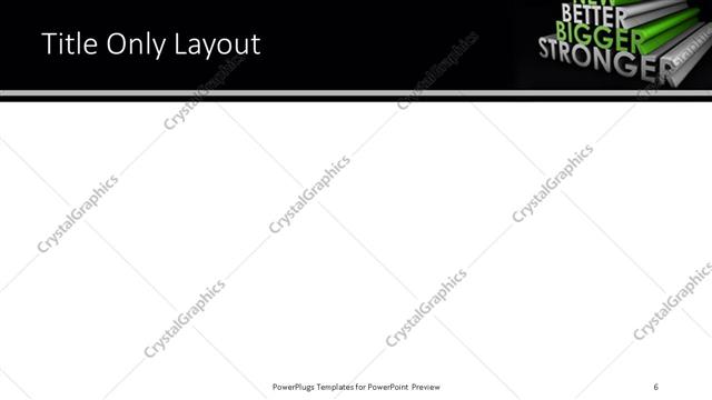 Title Only presentation slide layout