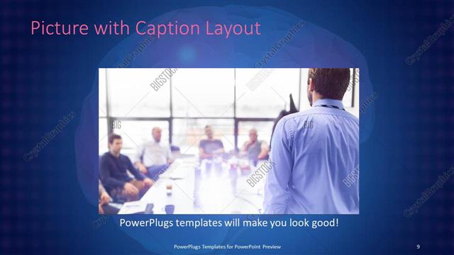 Picture with Caption presentation slide layout