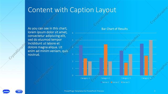Content with Caption presentation slide layout