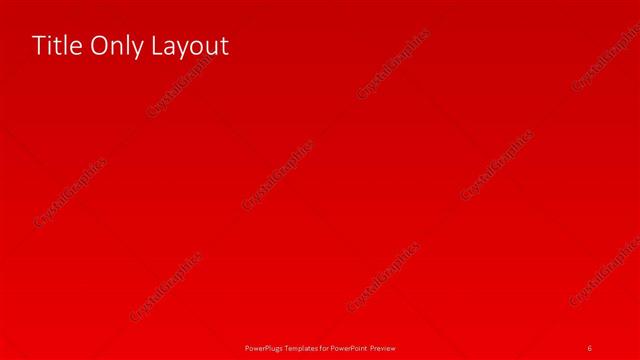 Title Only presentation slide layout