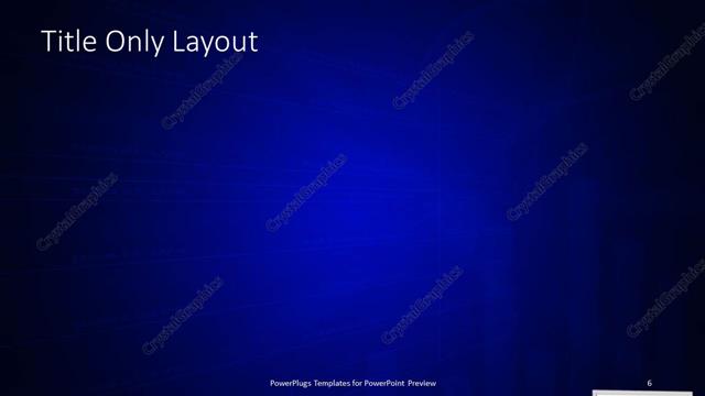 Title Only presentation slide layout