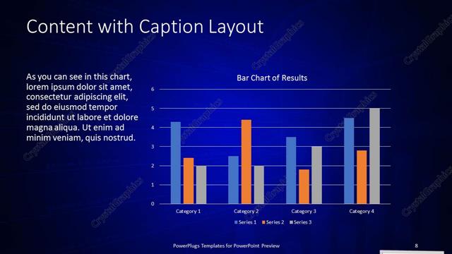 Content with Caption presentation slide layout