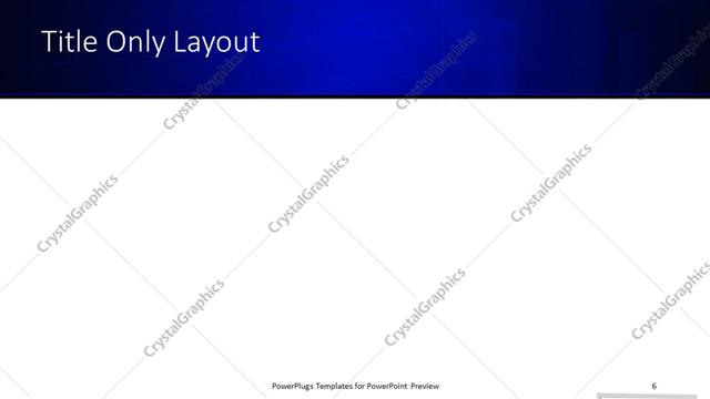 Title Only presentation slide layout