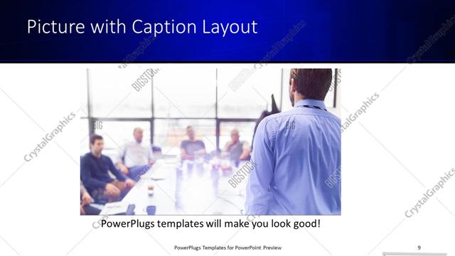 Picture with Caption presentation slide layout