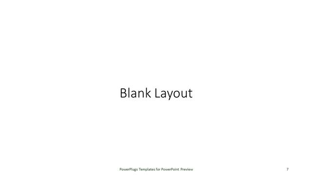 Blank presentation slide layout