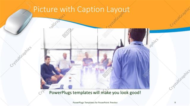 Picture with Caption presentation slide layout