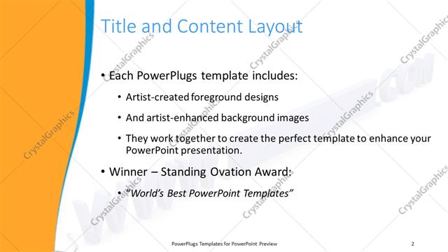 Title and Content presentation slide layout
