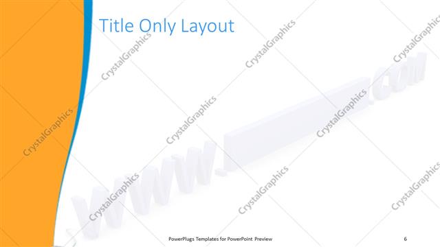 Title Only presentation slide layout
