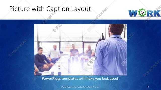 Picture with Caption presentation slide layout