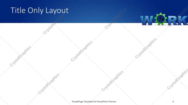 Title Only presentation slide layout