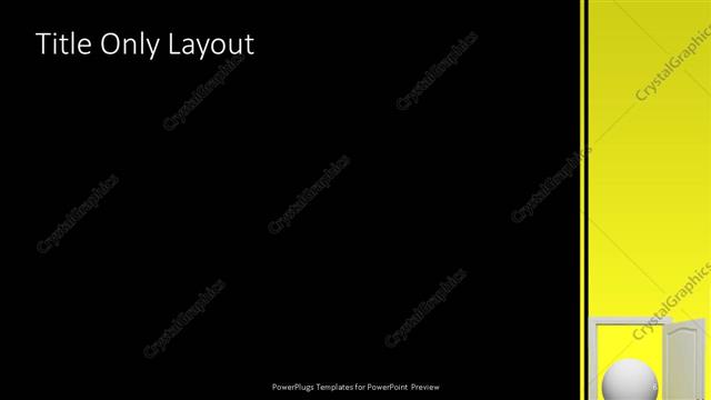 Title Only presentation slide layout