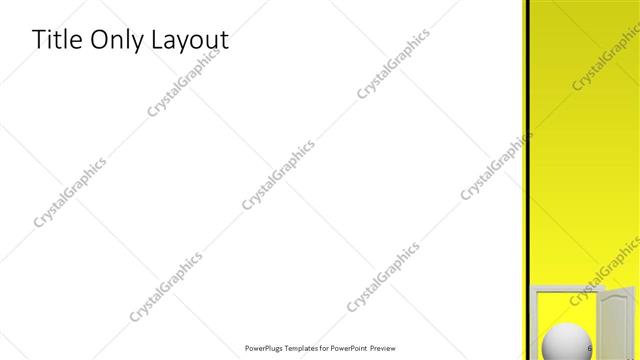 Title Only presentation slide layout