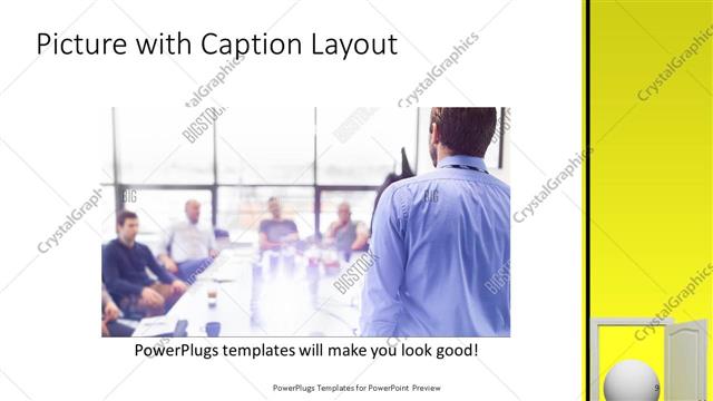 Picture with Caption presentation slide layout