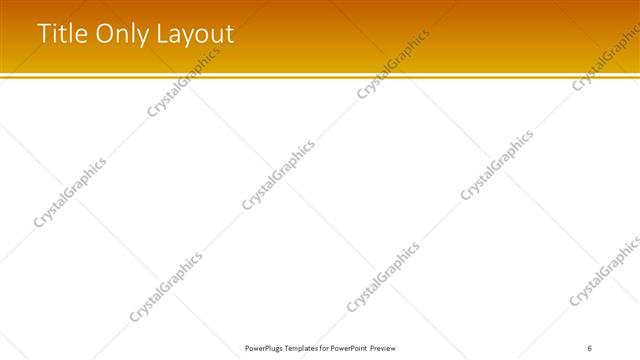 Title Only presentation slide layout