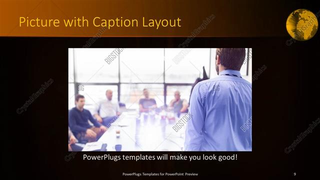 Picture with Caption presentation slide layout
