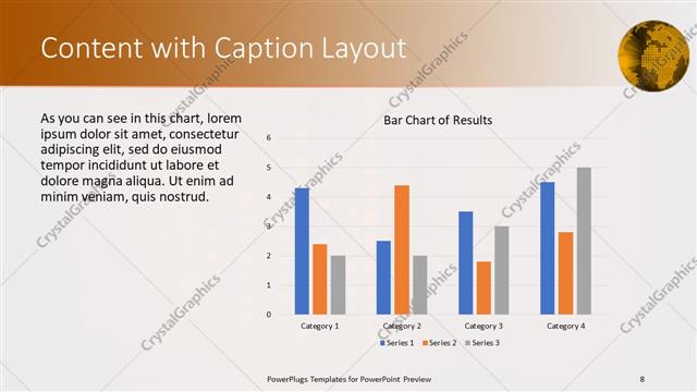 Content with Caption presentation slide layout