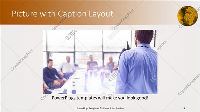 Picture with Caption presentation slide layout