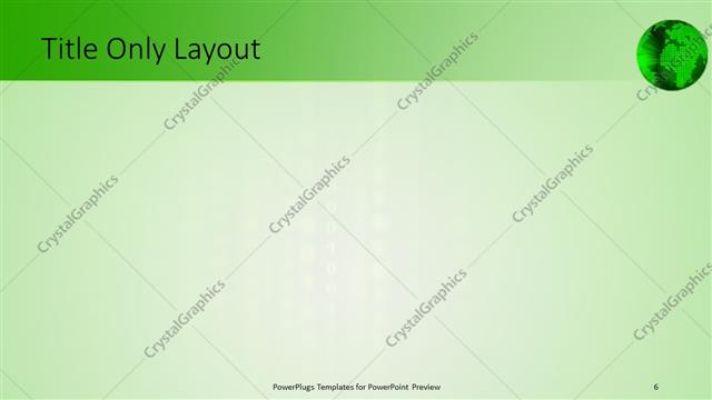 Title Only presentation slide layout