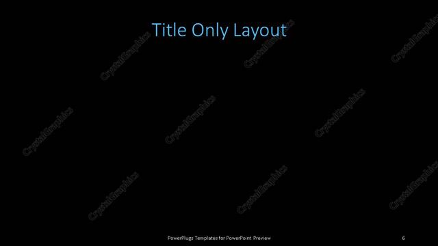 Title Only presentation slide layout
