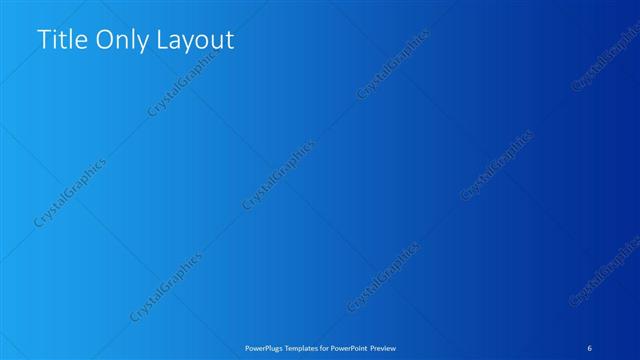 Title Only presentation slide layout