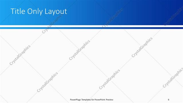 Title Only presentation slide layout