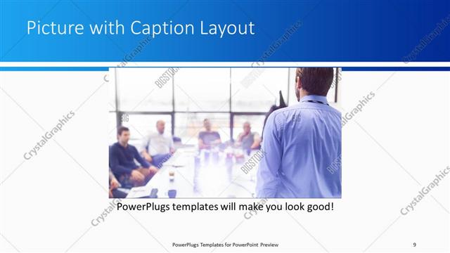 Picture with Caption presentation slide layout