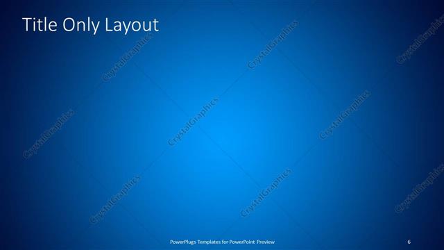 Title Only presentation slide layout