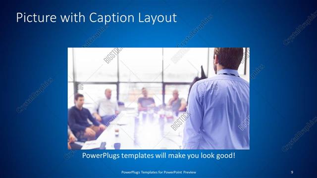 Picture with Caption presentation slide layout