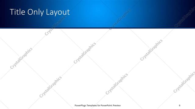 Title Only presentation slide layout