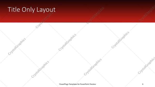 Title Only presentation slide layout