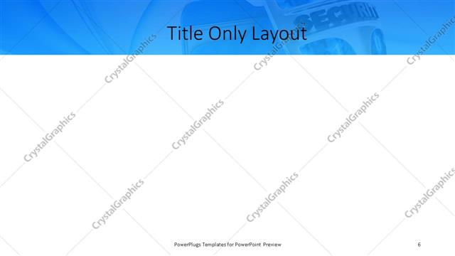 Title Only presentation slide layout