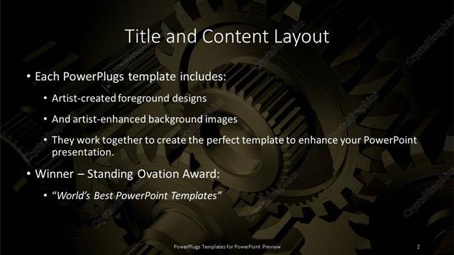 Title and Content presentation slide layout
