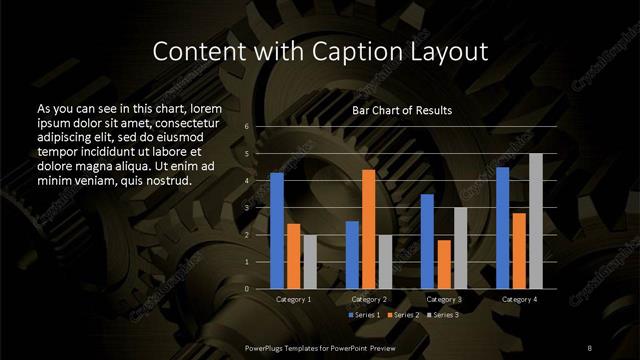Content with Caption presentation slide layout