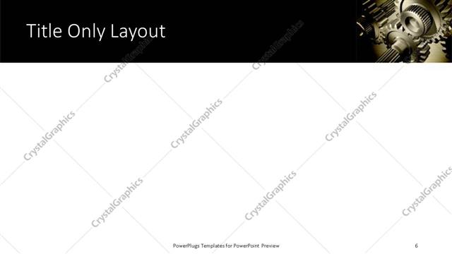 Title Only presentation slide layout