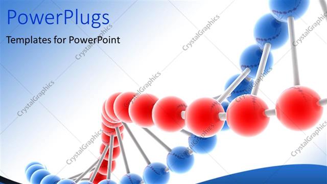  Presentation with dna structure - 3D genetic molecular DNA structure