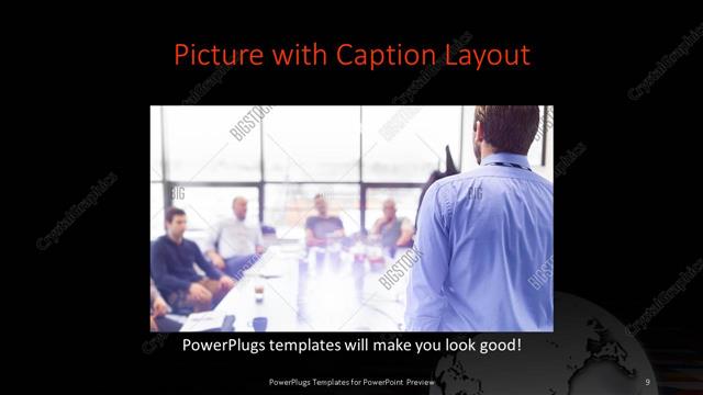 Picture with Caption presentation slide layout