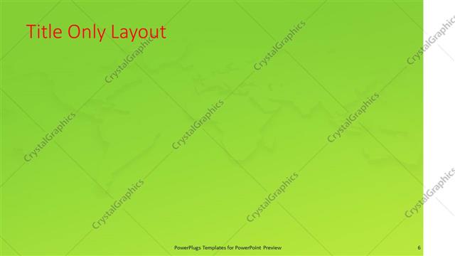 Title Only presentation slide layout