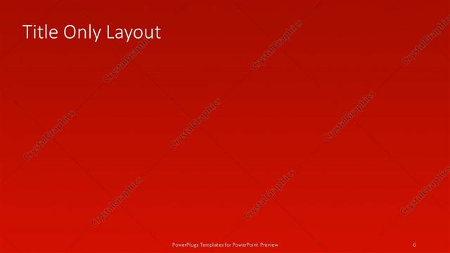 Title Only presentation slide layout