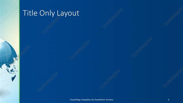 Title Only presentation slide layout
