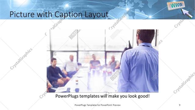 Picture with Caption presentation slide layout